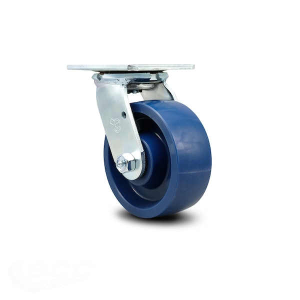 Service Caster 5 Inch Solid Polyurethane Wheel Swivel Caster with Ball Bearing SCC-30CS520-SPUB - main